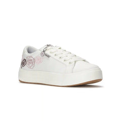 Park Canvas Rose Embroidery Lace Up