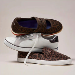 Center III Leather/Suede Jaguar Heel Lace-Up