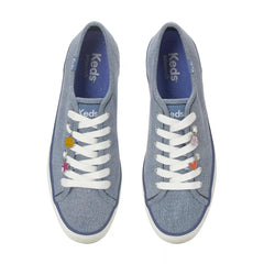 Triple Up Denim Charm Lace Up