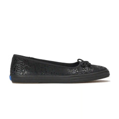 Maisie Ballet Metallic Foil Snake Leather