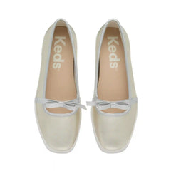 Square Toe Mary Jane Leather Mini Bow