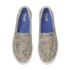 Center III Snake Print Leather Loafer