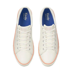 Jump Kick Leather Foxing Stripe Lace-Up