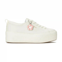 Skyler Leather Daisy Charm Lace-Up