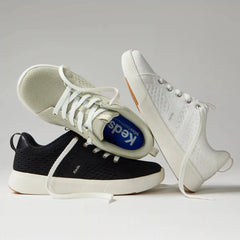 BlissWalk Textured Knit Lace-Up