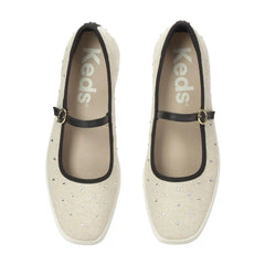 Square Toe Mary Jane Woven