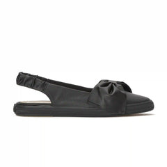 Point Slingback Leather Bow