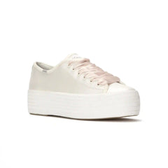 Triple Up Pearlized Leather Ballet