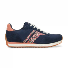Rena Nylon/Suede Ditsy Rose Lace-Up