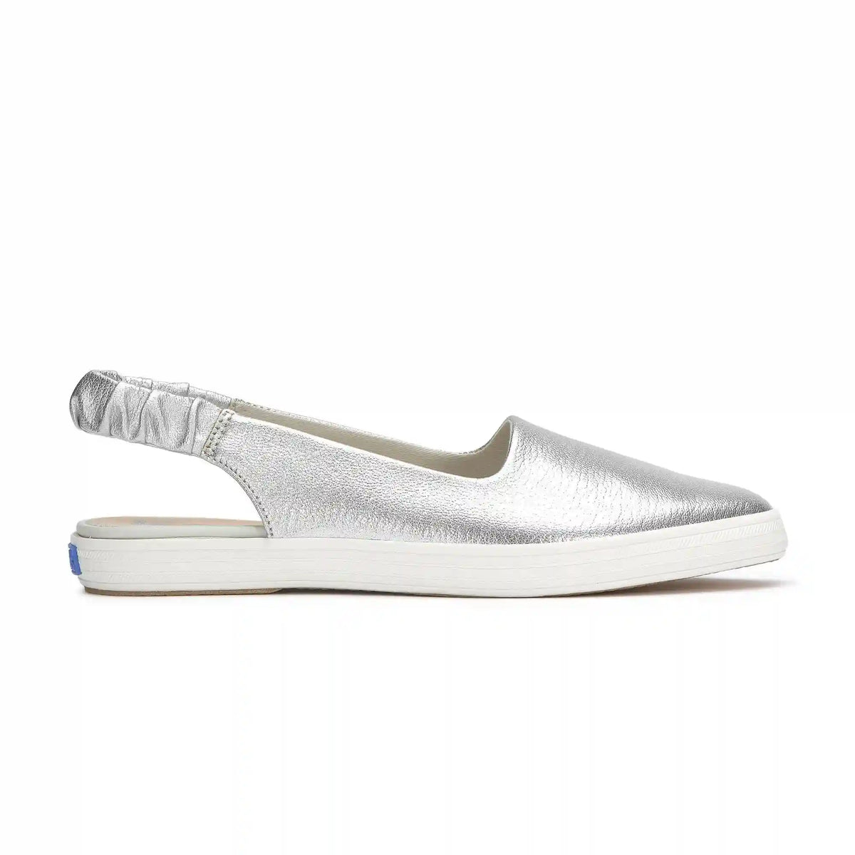 Point Slingback Washed Metallic Leather