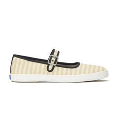 Maisie Mary Jane Printed Stripe Twill