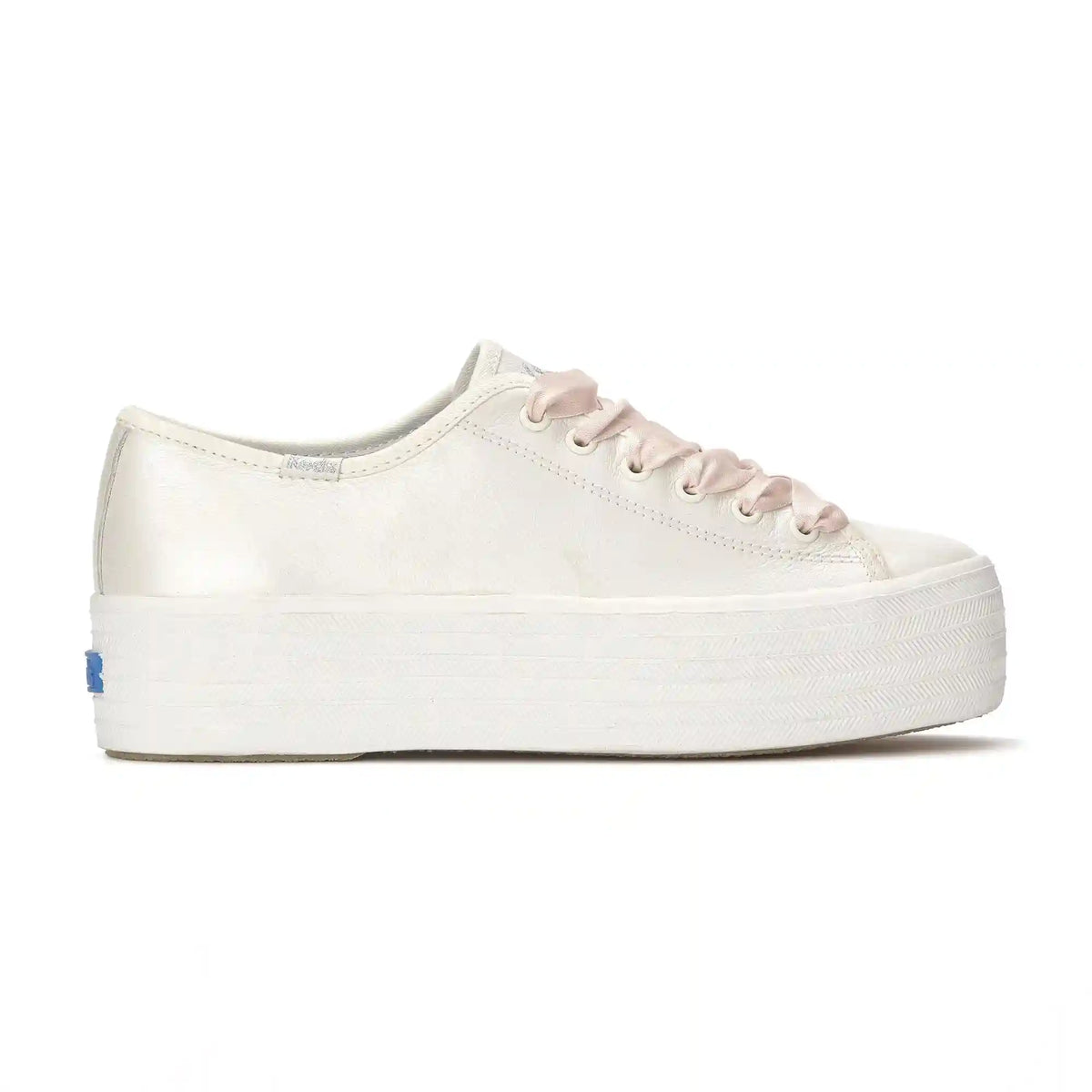 Triple Up Pearlized Leather Ballet