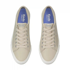 Jump Kick Perforated Leather Lace Up