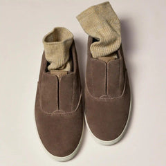 Champion Round Toe Suede Slip-On