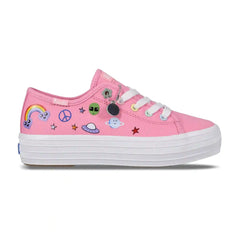 Big Kids Triple Up Emoji Print Lace-Up