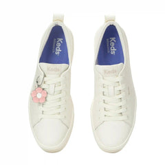 Skyler Leather Daisy Charm Lace-Up