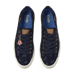 Triple Up Chambray Floral Jacquard Charm Lace-Up