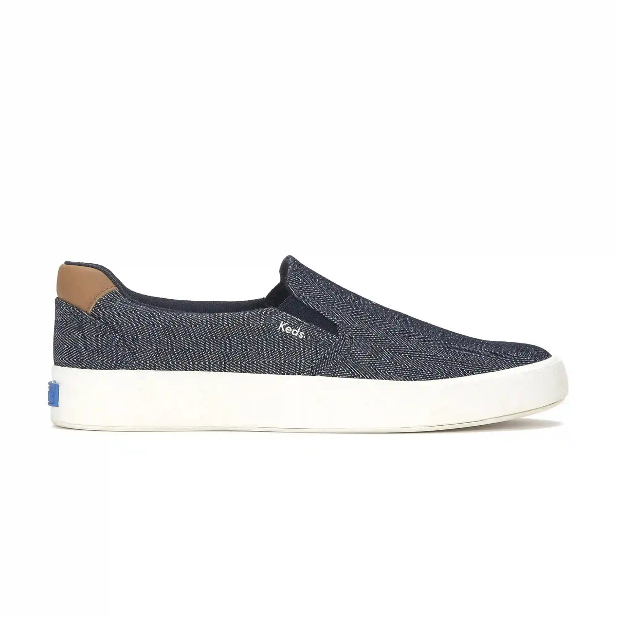 Pursuit Herringbone Chambray Slip-On