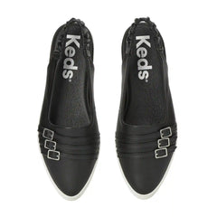 Point Slingback Leather Deco Buckles