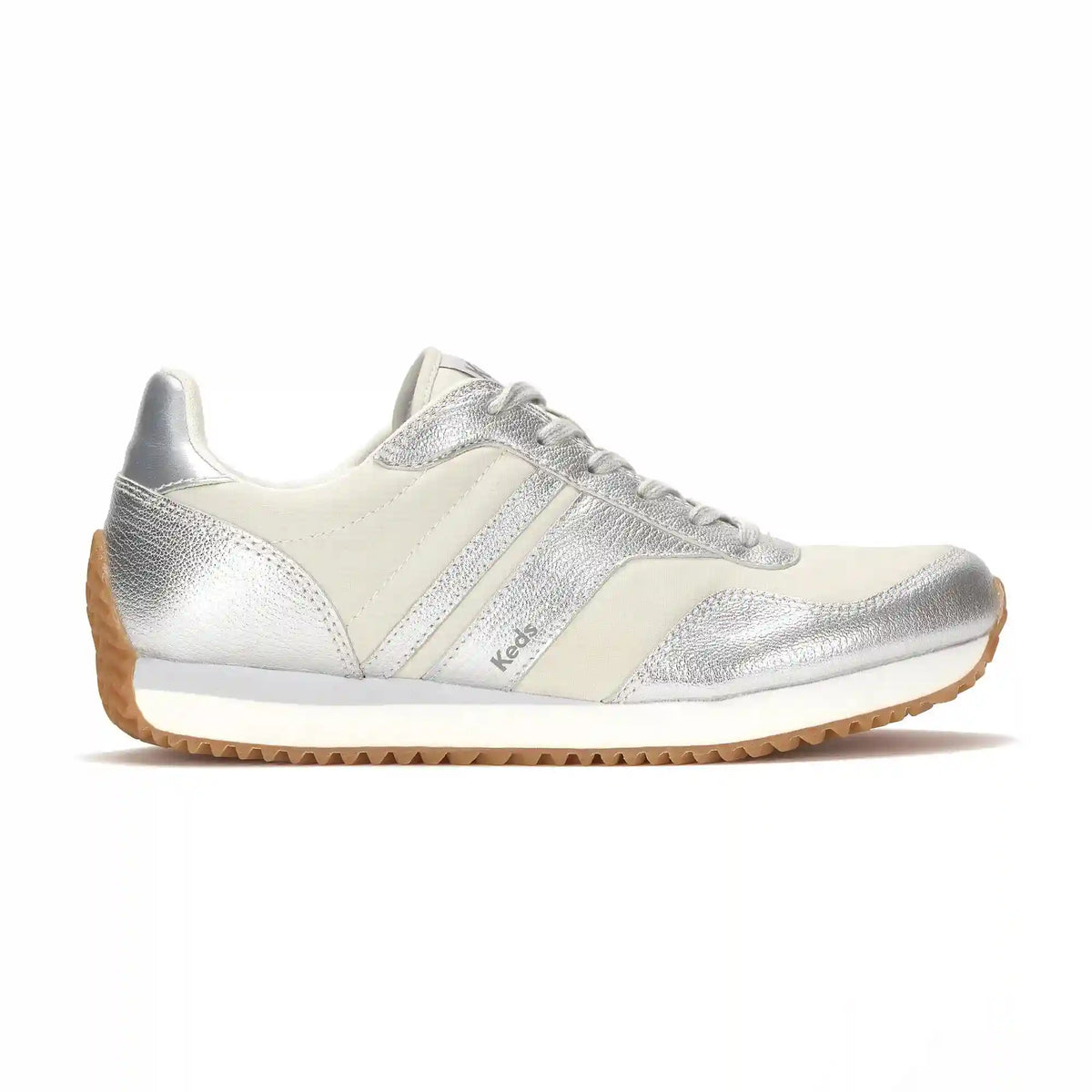 Rena Metallic Leather Lace-Up