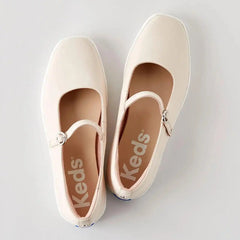 Square Toe Mary Jane Leather