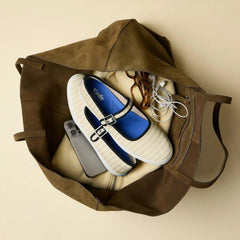 Maisie Mary Jane Printed Stripe Twill